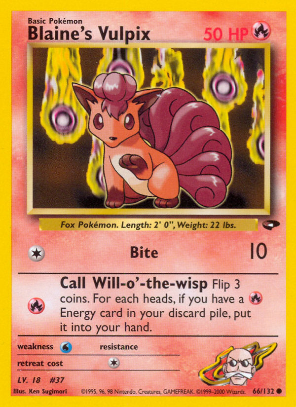 Gym Challenge Blaine's Vulpix #66/132 unlimited
